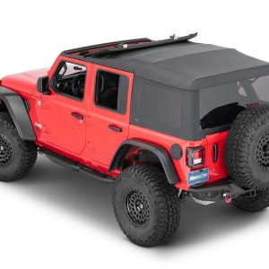 Mastertop Soft Top, Black, Mastertwill® Fabric, Uses Factory Doors, Includes Tinted Window, Includes Folding Sun Roof, Includes Hardware – 15601624