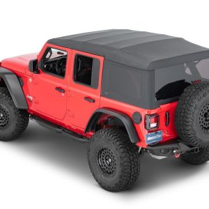 Mastertop Soft Top, Black Diamond, Sailcloth Fabric, Uses Factory Doors, Includes Tinted Window, Includes Folding Sun Roof – 15601635