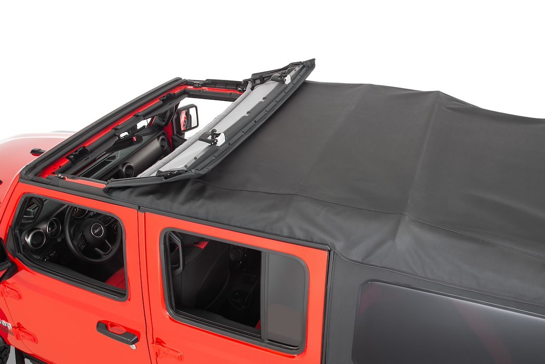 Mastertop Soft Top, Black Diamond, Sailcloth Fabric, Uses Factory Doors, Includes Tinted Window, Includes Folding Sun Roof – 15601635