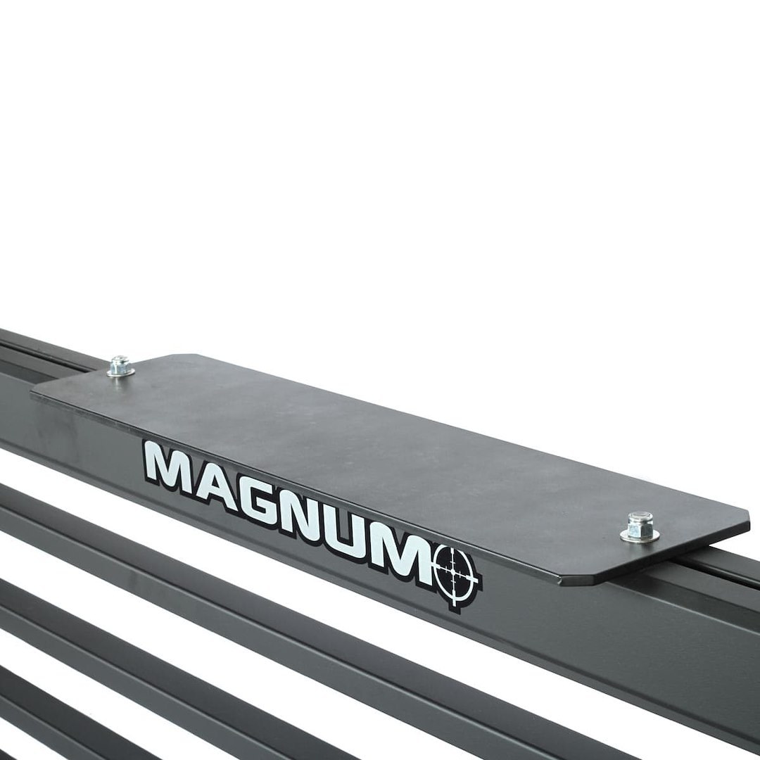 Magnum Truck Headache Rack Light Mount, Use with Magnum Headache Racks, 8 Inch X 24 Inch Rectangle, Black, Without Light – 36241