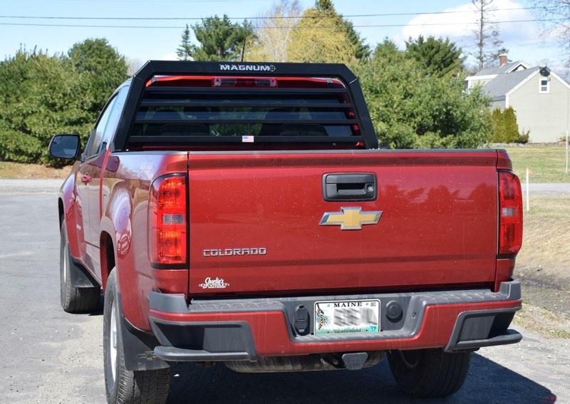 Magnum Truck Headache Rack, Standard, Louvered, Powder Coated, Matte Black, Aluminum, Can Be Used with Most Tonneau Covers – 419