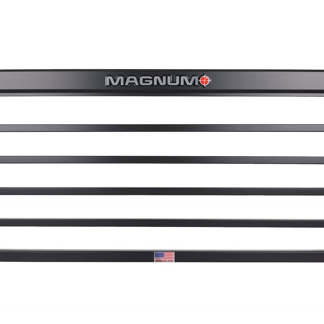 Magnum Truck Headache Rack, Sport, Louvered, Powder Coated, Matte Black, Aluminum, Can Be Used with Most Tonneau Covers – 419STBRO2NB