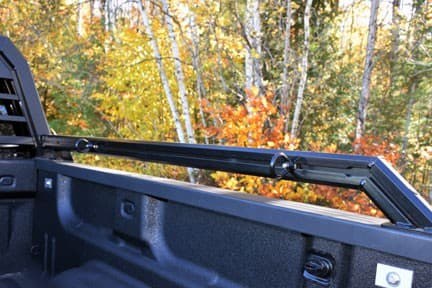 Magnum Truck Bed Side Rail, Stake Pocket Mount, Powder Coated, Matte Black, Aluminum, No Tie Down, Not Compatible with Tool Box – RK28998