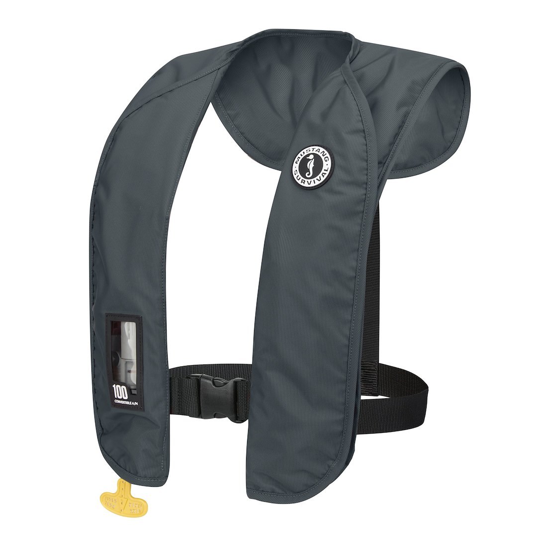 Mustang Surv Pfd – Personal Floatation Device, Mit 100, Type V Automatic/ Manual Inflatable Life Vest, Universal, 38 Pounds Buoyancy – MD2030-191-0
