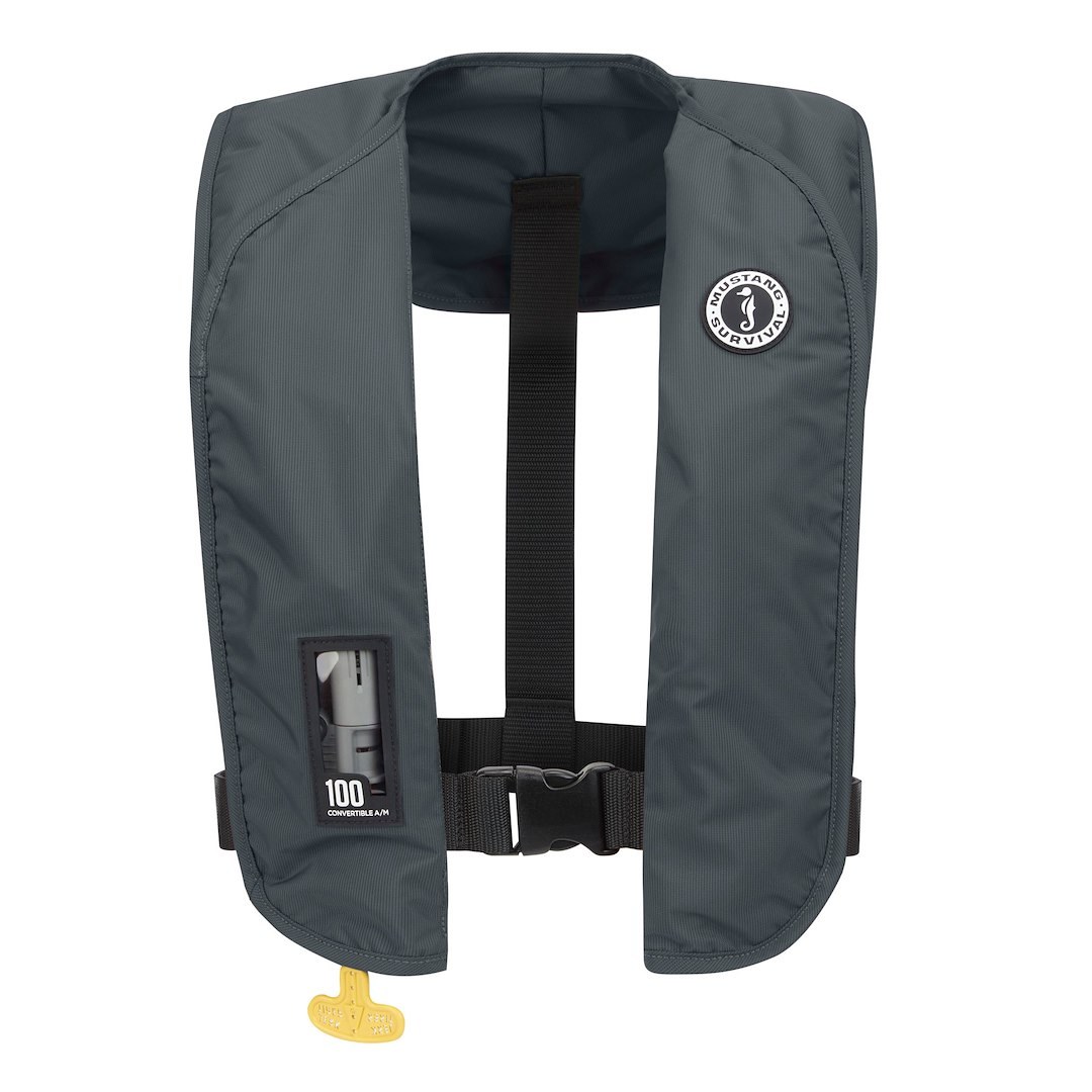 Mustang Surv Pfd – Personal Floatation Device, Mit 100, Type V Automatic/ Manual Inflatable Life Vest, Universal, 38 Pounds Buoyancy – MD2030-191-0