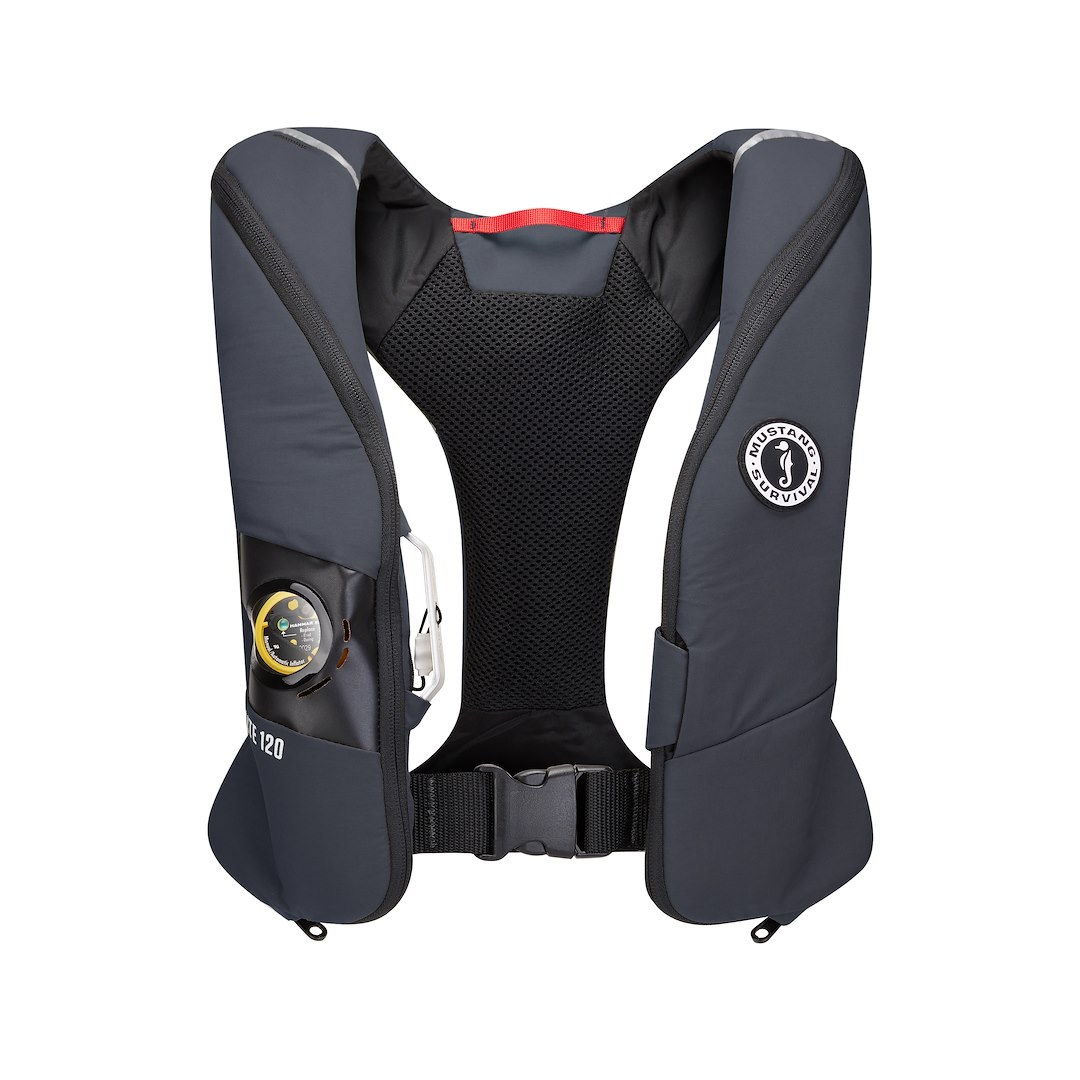 Mustang Surv Pfd – Personal Floatation Device, Elite 120, Type III Inflatable Life Vest, Adult, Universal – MD5170-191-0