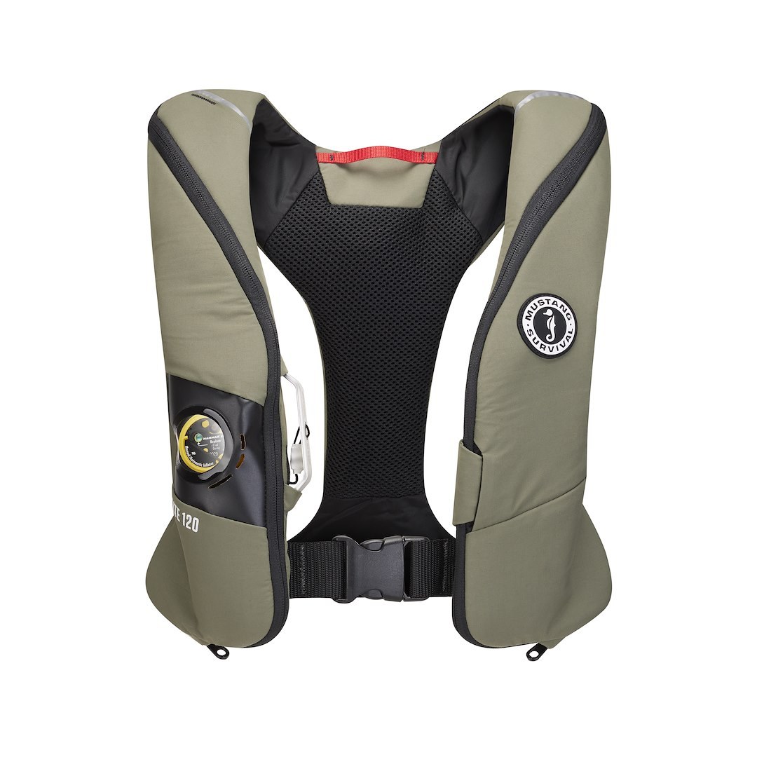 Mustang Surv Pfd – Personal Floatation Device, Elite 120, Type III Inflatable Life Vest, Adult, Universal – MD5170-292-0