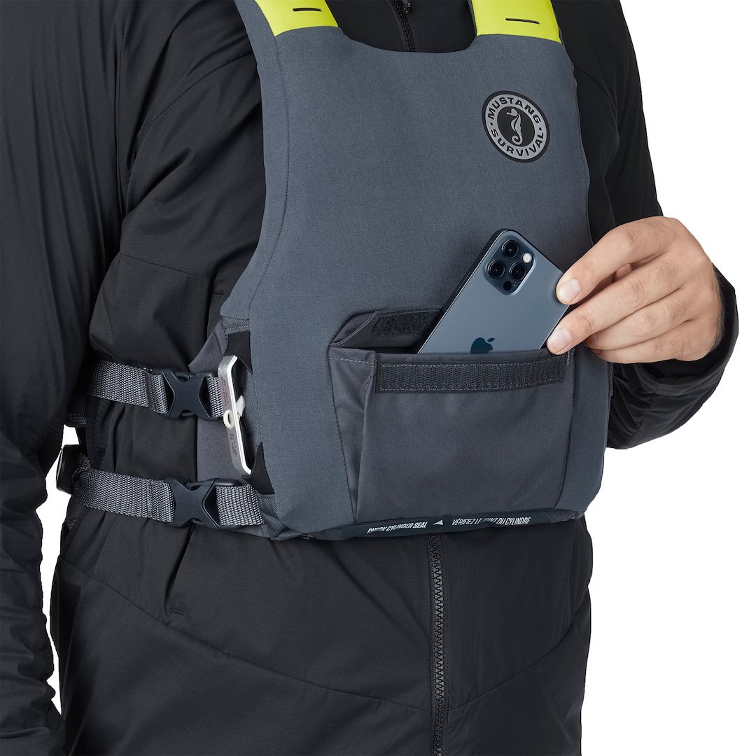 Mustang Surv Pfd – Personal Floatation Device, Khimera, Dual Flotation(foam/ Manual Inflatable) Life Vest, Adult, Universal – MD7183-191-0
