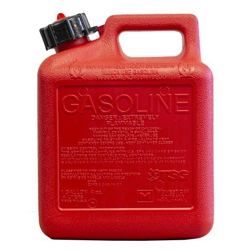 Midwest Can Liquid Storage Container, Safe-Flo, Red, 1 Gallon, Free Standing, High-Density Polyethylene, With Quick-Flow Spout – 1210