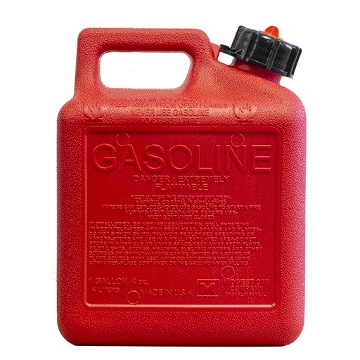 Midwest Can Liquid Storage Container, Safe-Flo, Red, 1 Gallon, Free Standing, High-Density Polyethylene, With Quick-Flow Spout – 1210
