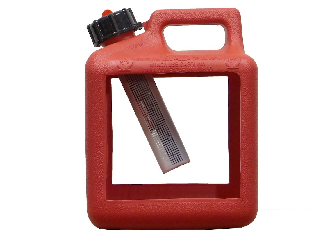 Midwest Can Liquid Storage Container, Safe-Flo, Red, 1 Gallon, Free Standing, High-Density Polyethylene, With Quick-Flow Spout – 1210