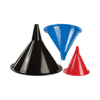 Midwest Can Funnel, Round, 1/2 Pint/ 1 Pint/ 2 Quart Capacity, Black/ Red/ Blue, High-Density Polyethylene, 3 Piece – 3588