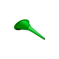 Midwest Can Funnel, Mini Super Series, Round, 4-3/4 Inch Diameter X 4-3/4 Inch Height, 1 Pint Capacity, Green, Polypropylene – 3605