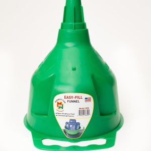 Midwest Can Funnel, Easy-Fill, Round, 8-3/8 Inch Diameter X 10-1/4 Inch Height, 0.9 Gallon Capacity, Green, High-Density Polyethylene – 3650