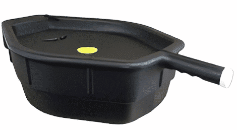 Midwest Can Drain Pan, 15 Quart Capacity, 19 Inch Length X 16 Inch Width, 6-3/4 Inch Height, Black, High Density Polyethylene – 6400
