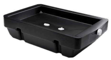 Midwest Can Drain Pan, 9 Quart Capacity, 20-1/2 Inch Length X 13-1/4 Inch Width, 5-1/2 Inch Height, Black, High Density Polyethylene – 6601
