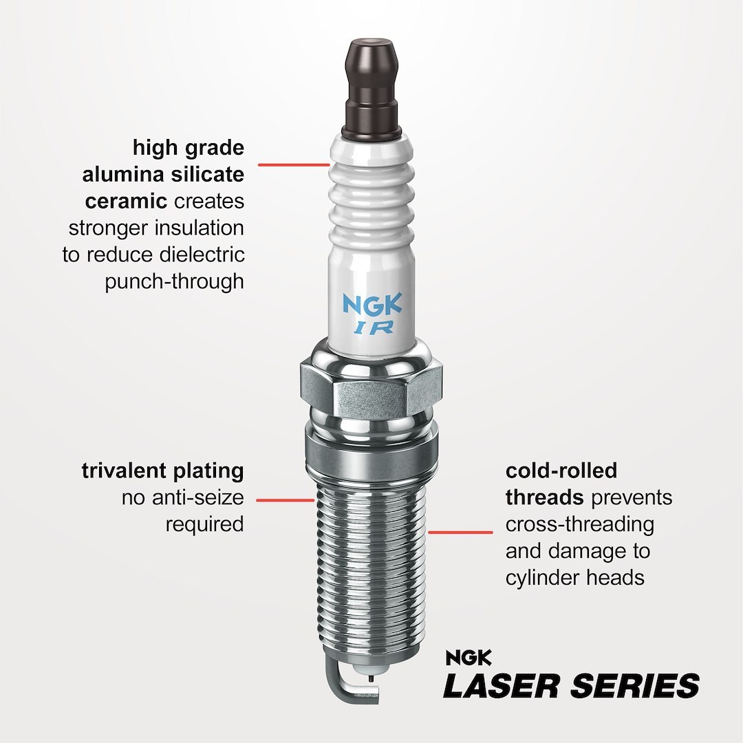 NGK Spark Plug, Laser Platinum Spark Plug, BKR7EQUP, Single – 4285