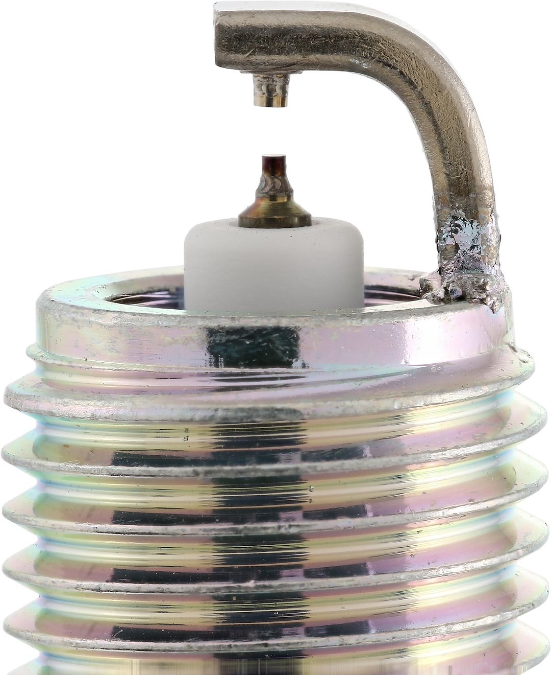 NGK Spark Plug, Ruthenium Hx Spark Plug, LKR6AHX, Resistor, Copper Core, Ruthenium Tip, Flat Seat, Single – 91356