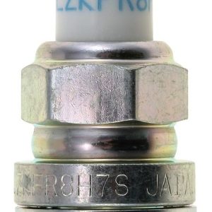 NGK Spark Plug, Laser Iridium Spark Plug, SILZKFR8H7S, Copper Electrode Core, Iridium Center Electrode Tip, 27.5 Millimeter Reach, Flat Seat – 92725