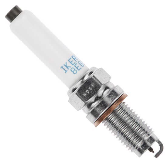 NGK Spark Plug, Laser Iridium Spark Plug, IKER7A8EGS, 0.031 Inch Gap, Copper Core, Nickel Tip, Flat Seat Type, Single – 94224