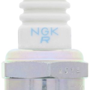 NGK Spark Plug, Standard Spark Plug, BMR6A Solid Blyb, Resistor, Copper Core, Nickel Tip, Flat Seat, Single – 97821