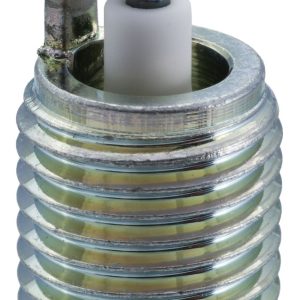 NGK Spark Plug, Laser Iridium Spark Plug, ILZKBR7B8G, Resistor, Copper Core Electrode/ Iridium Tip, Flat Seat, Single – 97968