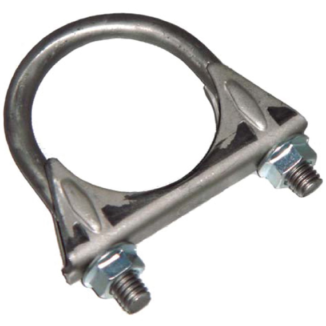 Nickson Inc Exhaust Clamp, U-Bolt Clamp with Hex Nuts, 2-1/2 Inch Diameter, Standard Duty, Steel, Single – 00039