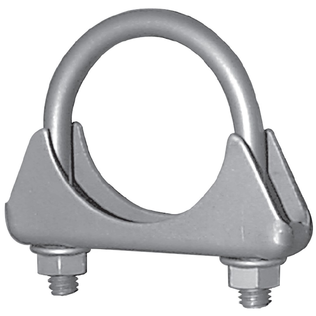 Nickson Inc Exhaust Clamp, U-Bolt Clamp with Flange Nuts, 2-1/2 Inch Diameter, Heavy Duty, Steel, Single – 00087