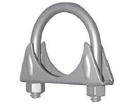 Nickson Inc Exhaust Clamp, With Hex Nuts, 2 Inch Diameter, Heavy Duty, Stainless Steel, Single – 00103