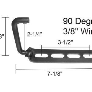 Nickson Inc Exhaust Muffler Strap, Universal, 7-1/8 Inch Length, 4 Hole Strap with 90 Degree J Hook – 00515