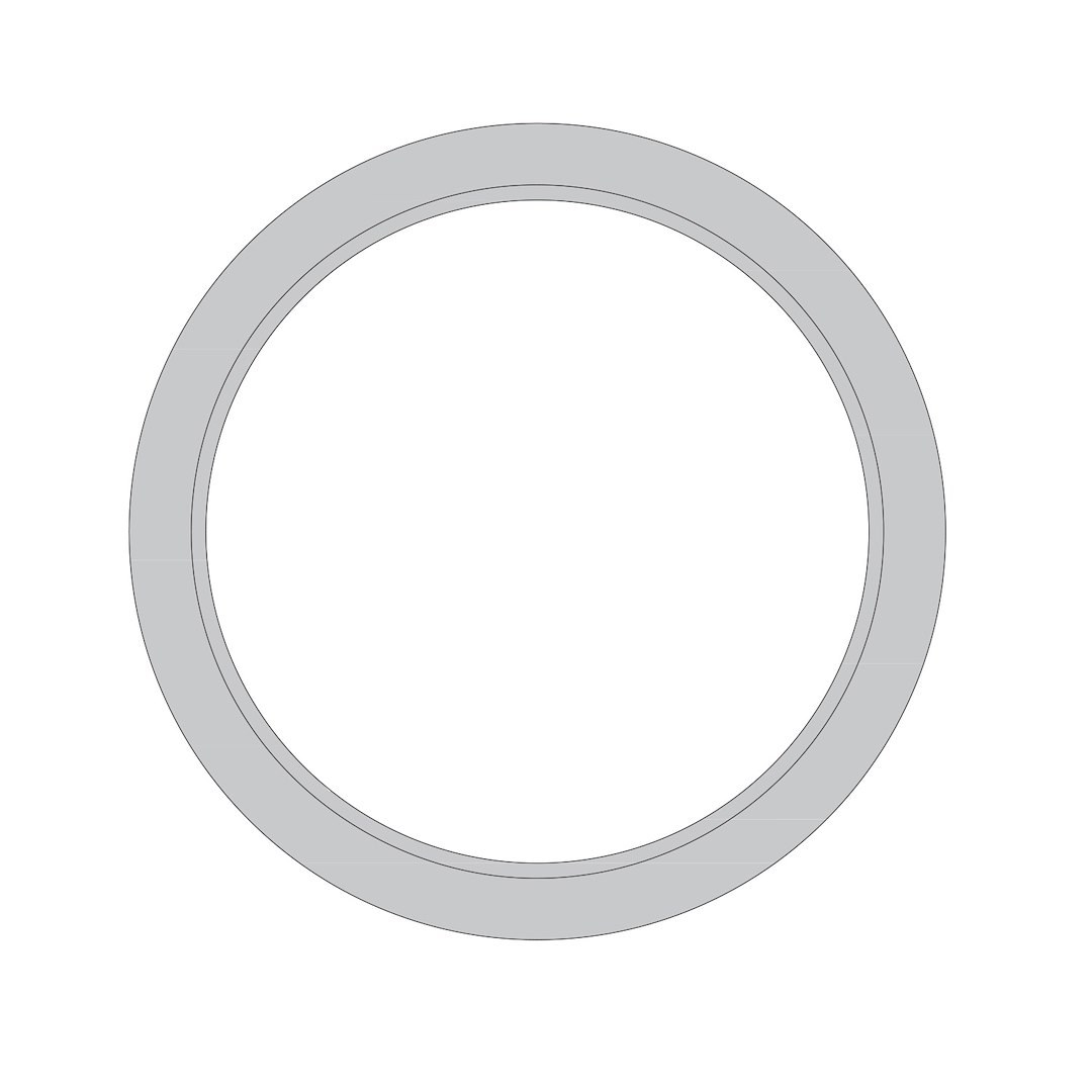 Nickson Inc Exhaust Pipe Flange Gasket, 2-1/32 Inch Inside Diameter, 17/32 Inch Thick, Double Bevel Donut Style, Single – 13110-1