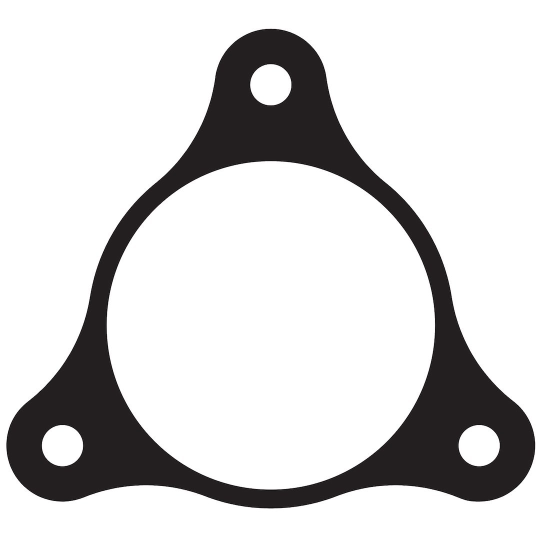 Nickson Inc Exhaust Pipe Flange Gasket, 3-1/4 Inch Inside Diameter, 4-3/8 Inch Length Between Bolt Holes, Single – 13367-1