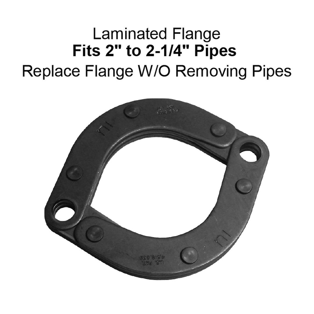 Nickson Inc Exhaust Pipe Flange, Universal, Split Flange 2- 2 1/4 Inch, Single – 29177-50