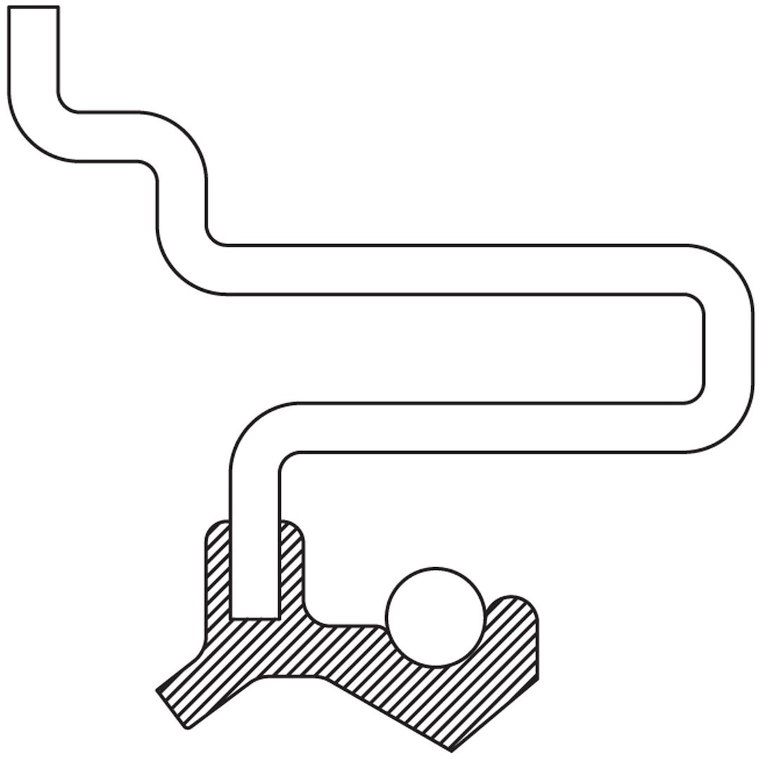 National Crankshaft Seal, 1.875 Inch Inside Diameter, 2.561 Inch Outside Diameter, 0.528 Inch Width, Nitrile, Single – 2692