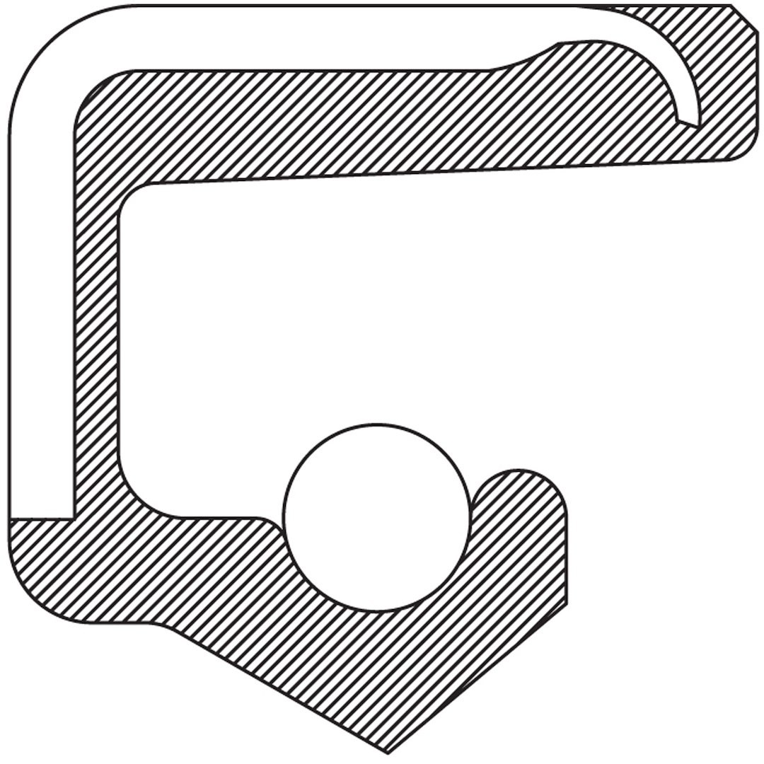 National Auto Trans Oil Pump Seal, 1.875 Inch Inside Diameter, 2.628 Inch Outside Diameter, 0.375 Inch Width, Silicone, Single – 331227H