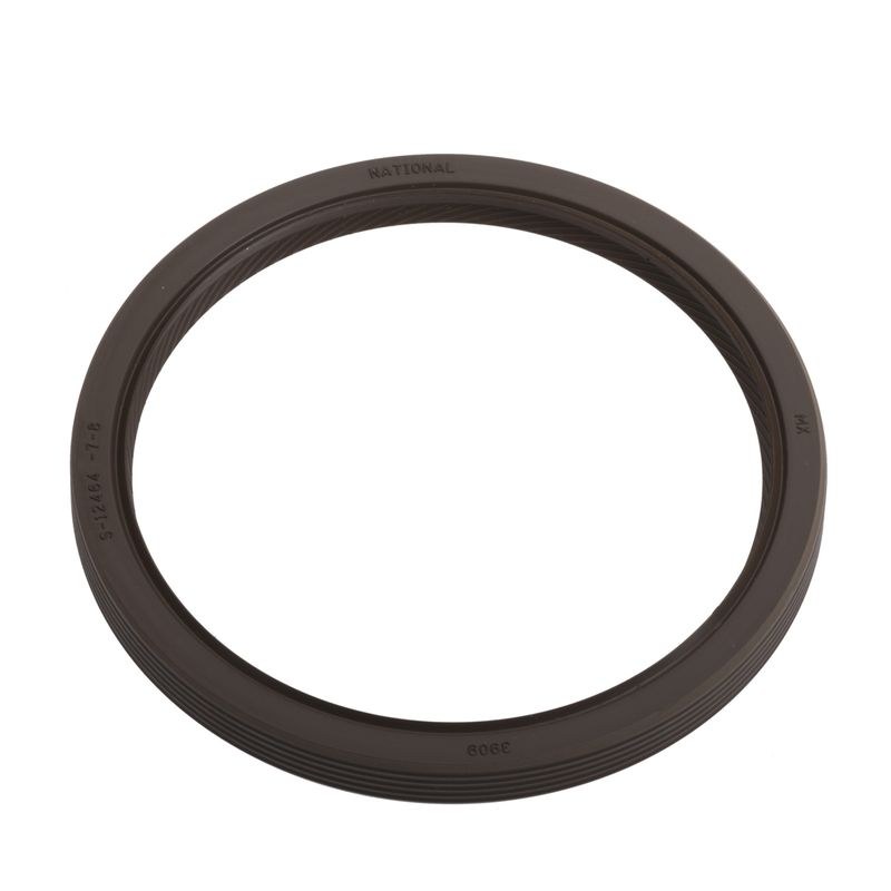National Crankshaft Seal, 3-5/8 Inch Inside Diameter, 4.256 Inch Outside Diameter, 0.39 Inch Thickness, Fluoro-Elastomer, Single – 3909