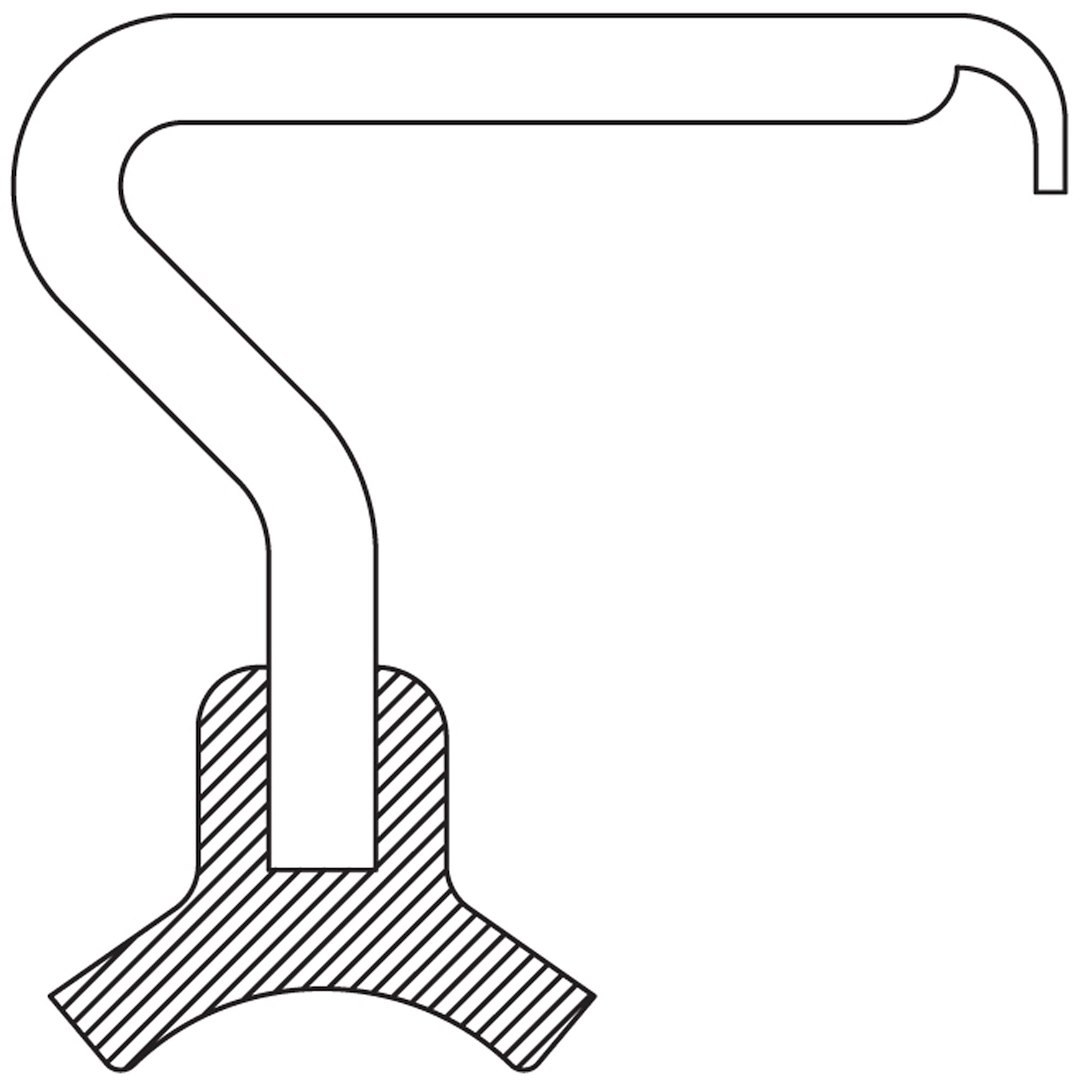 National Wheel Seal, 2.180 Inch Inside Diameter, 3.004 Inch Outside Diameter, 0.250 Inch Width, Nitrile, Single – 4740