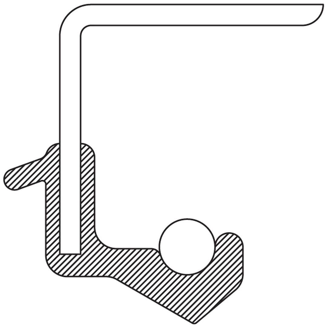 National Axle Tube Seal, 1.628 Inch Inside Diameter, 2.282 Inch Outside Diameter, 0.342 Inch Width, Nitrile, Single – 710241