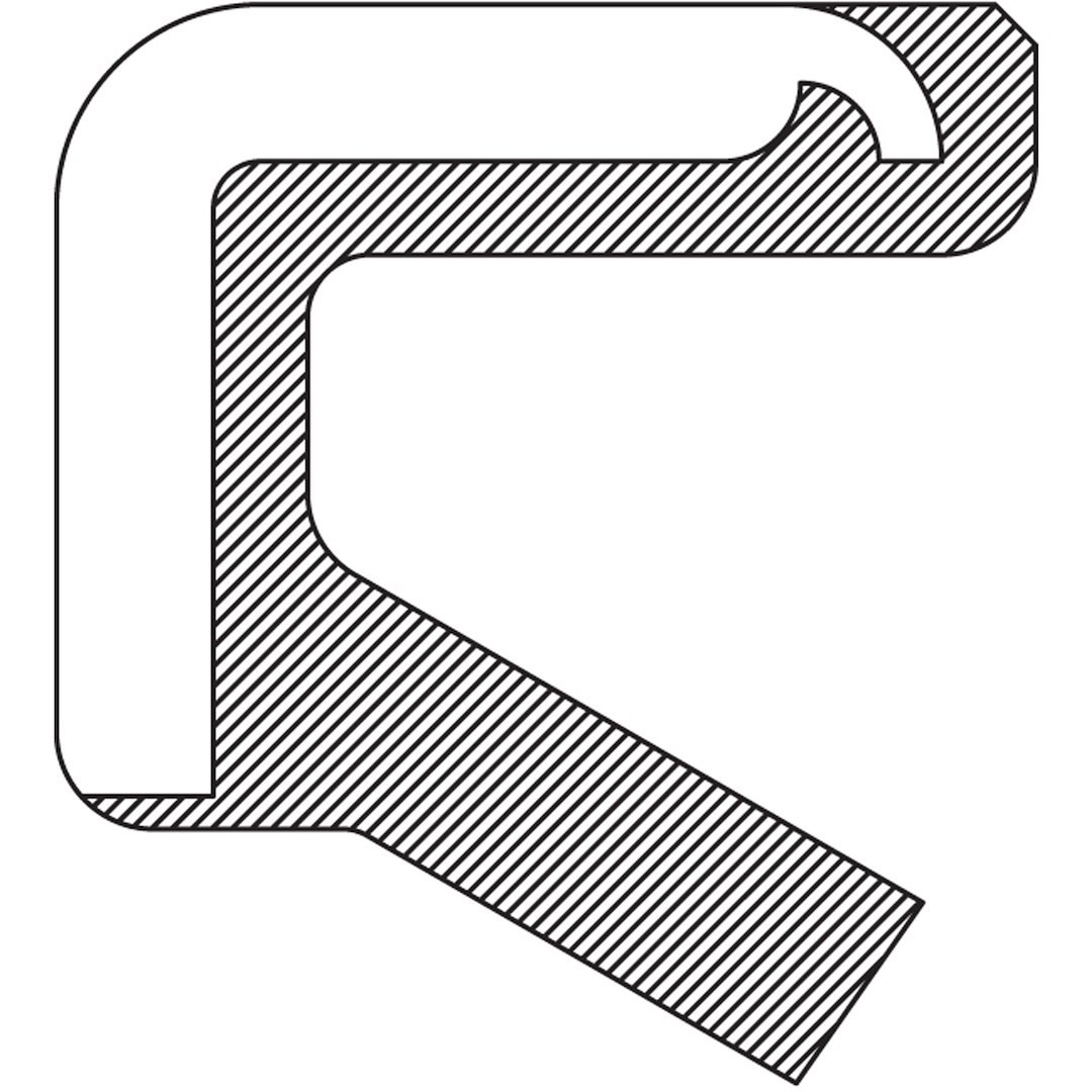 National Auto Trans Manual Shaft Seal, 0.500 Inch Inside Diameter, 0.751 Inch Outside Diameter, 0.192 Inch Width, Nitrile, Single – 8792S