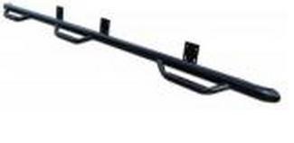 N-Fab Nerf Bar – Truck Wheel to Wheel, Bed Access, With Drop Down Steps, With Bed Step, 3 Inch Round Bent – F1597QC-6