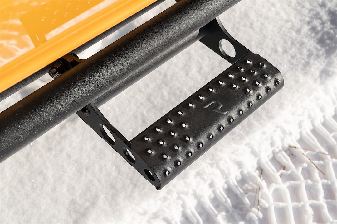 N-Fab Rocker Panel Guard, Rkr Series, Round Tube, Black Textured Powder Coat, Steel, Compatible with Detachable Steps – F212BRKRS2