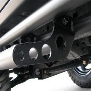 N-Fab Rocker Panel Guard, Rkr Series, Round Tube, Black Textured Powder Coat, Steel, Compatible with Detachable Steps – F212BRKRS2