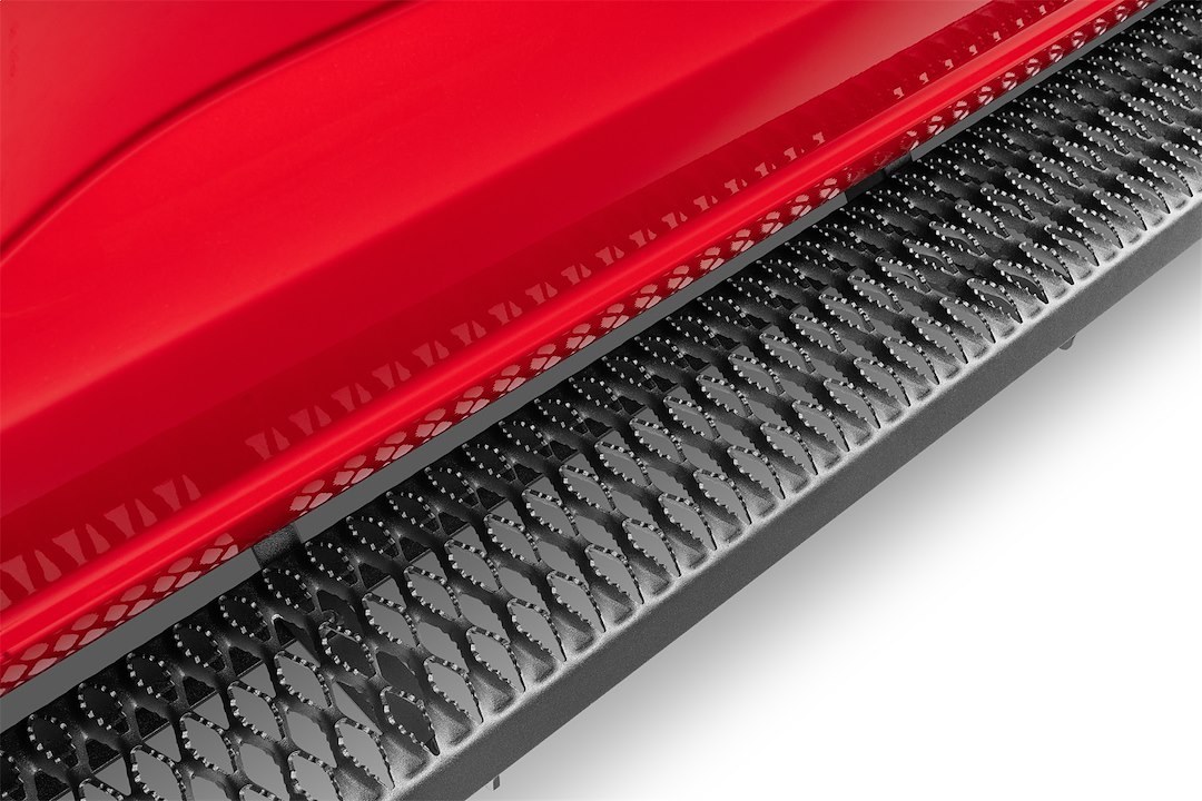 N-Fab Running Board, Growler, Textured Powder Coated, Black, Aluminum, Unlighted, Rocker Panel Mount – GFF15RC-TX