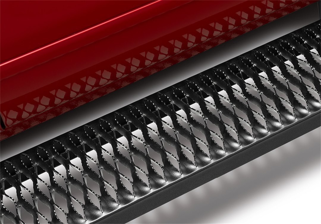 N-Fab Running Board, Growler, Textured Powder Coated, Black, Aluminum, Unlighted, Rocker Panel Mount – GFF15RC-TX