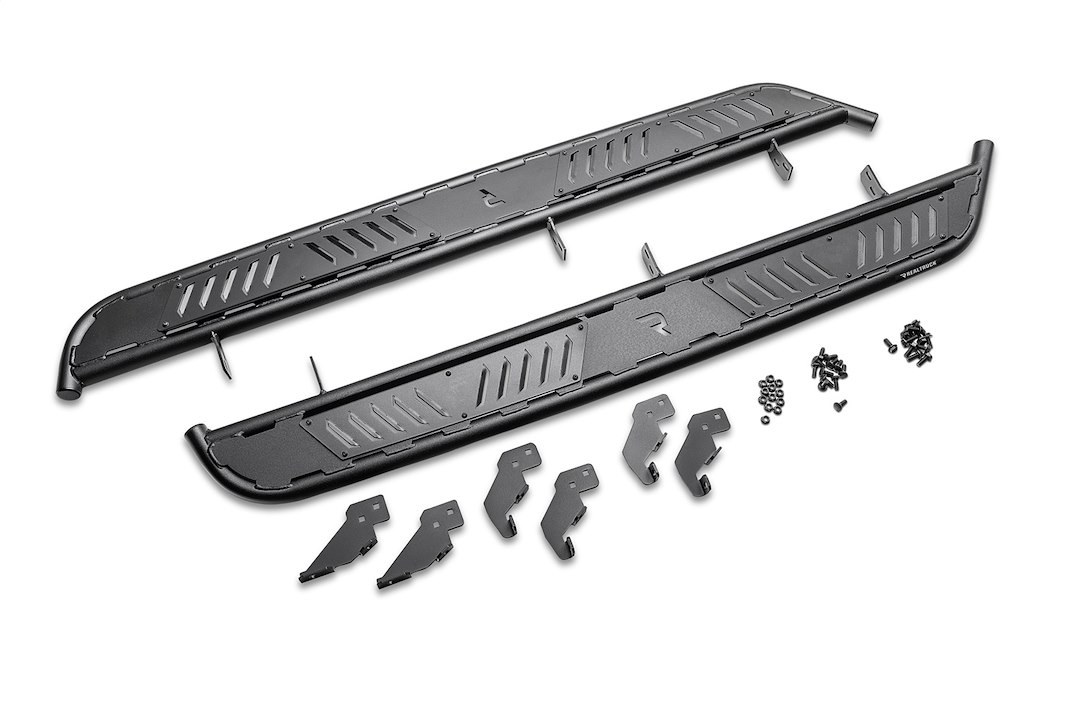 N-Fab Running Board, Roan, Powder Coat, Textured Black, Steel, Unlighted, Rocker Panel Mount – NBJ194T-TX