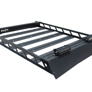 N-Fab Roof Basket, Mrf Series, Direct-Fit, Black Textured Powder Coated Steel, OE Side Rail Mount – T102MRF