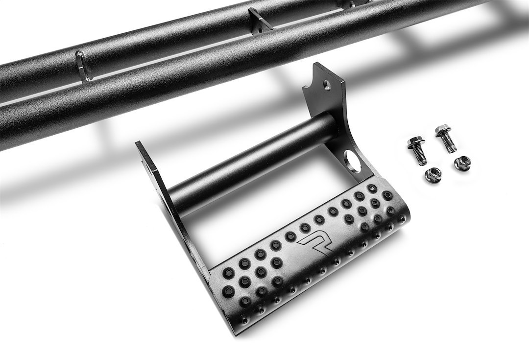 N-Fab Rocker Panel Guard, Rkr Series, Round Tube, Black Textured Powder Coat, Steel, Compatible with Detachable Steps – T154RKRCC