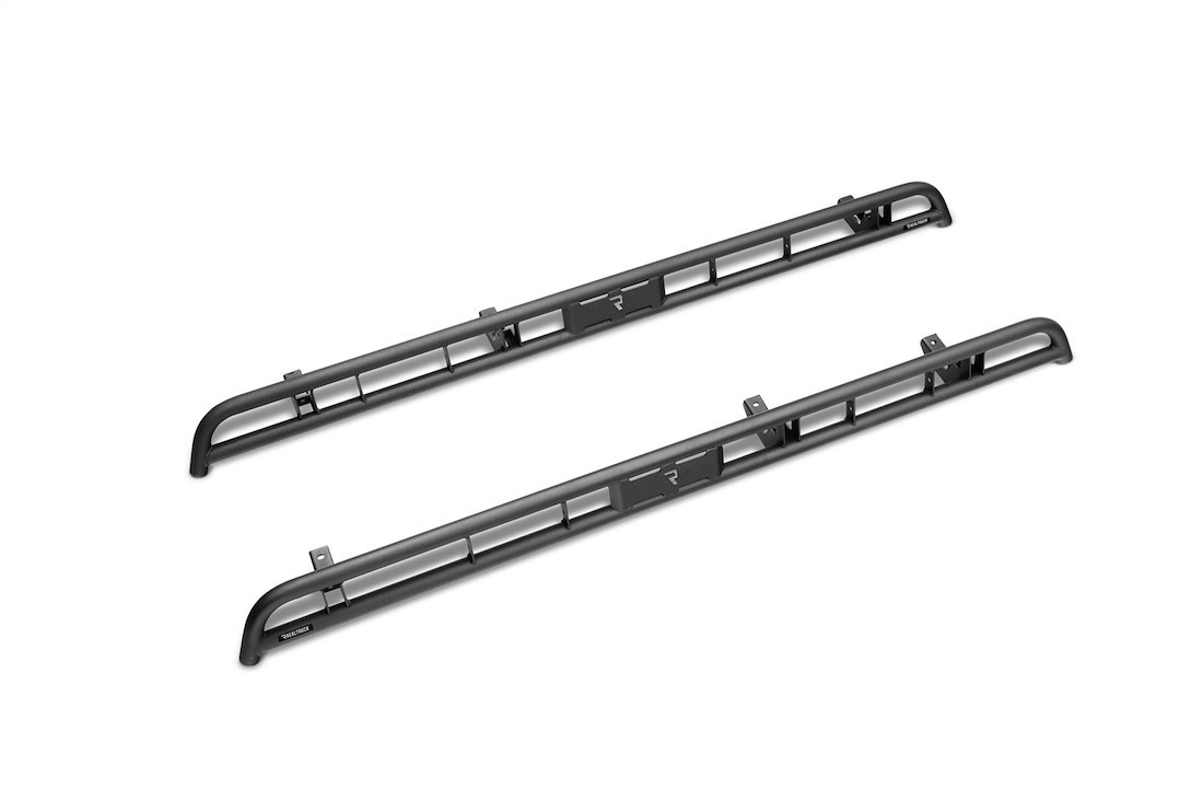 N-Fab Rocker Panel Guard, Rkr Series, Round Tube, Black Textured Powder Coat, Steel, Compatible with Detachable Steps – T154RKRCC