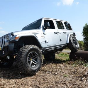 N-Fab Rocker Panel Guard, Trailslider, Oval Tube, Textured, Black Powder Coated, Steel – TSJ074-TX