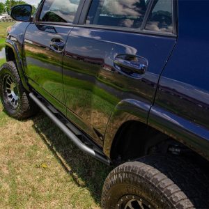 N-Fab Rocker Panel Guard, Trailslider, Oval Tube, Textured, Black Powder Coated, Steel – TSN22CC-TX